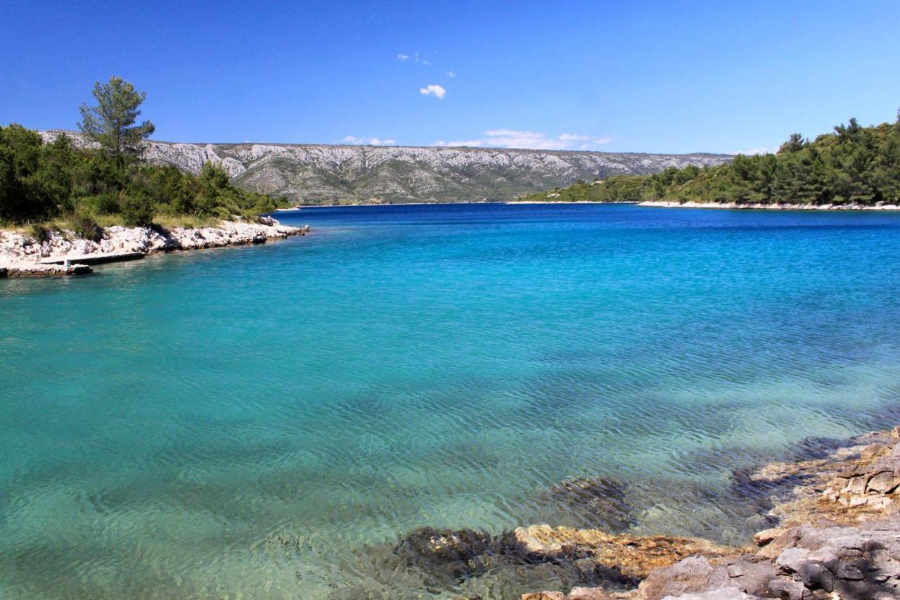 Seaside Secluded Apartments Cove Karkavac - Scedro, Hvar - 8801 Елса Экстерьер фото
